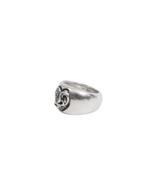 Chrome Hearts "Heart in Band" Pave Diamond Ring