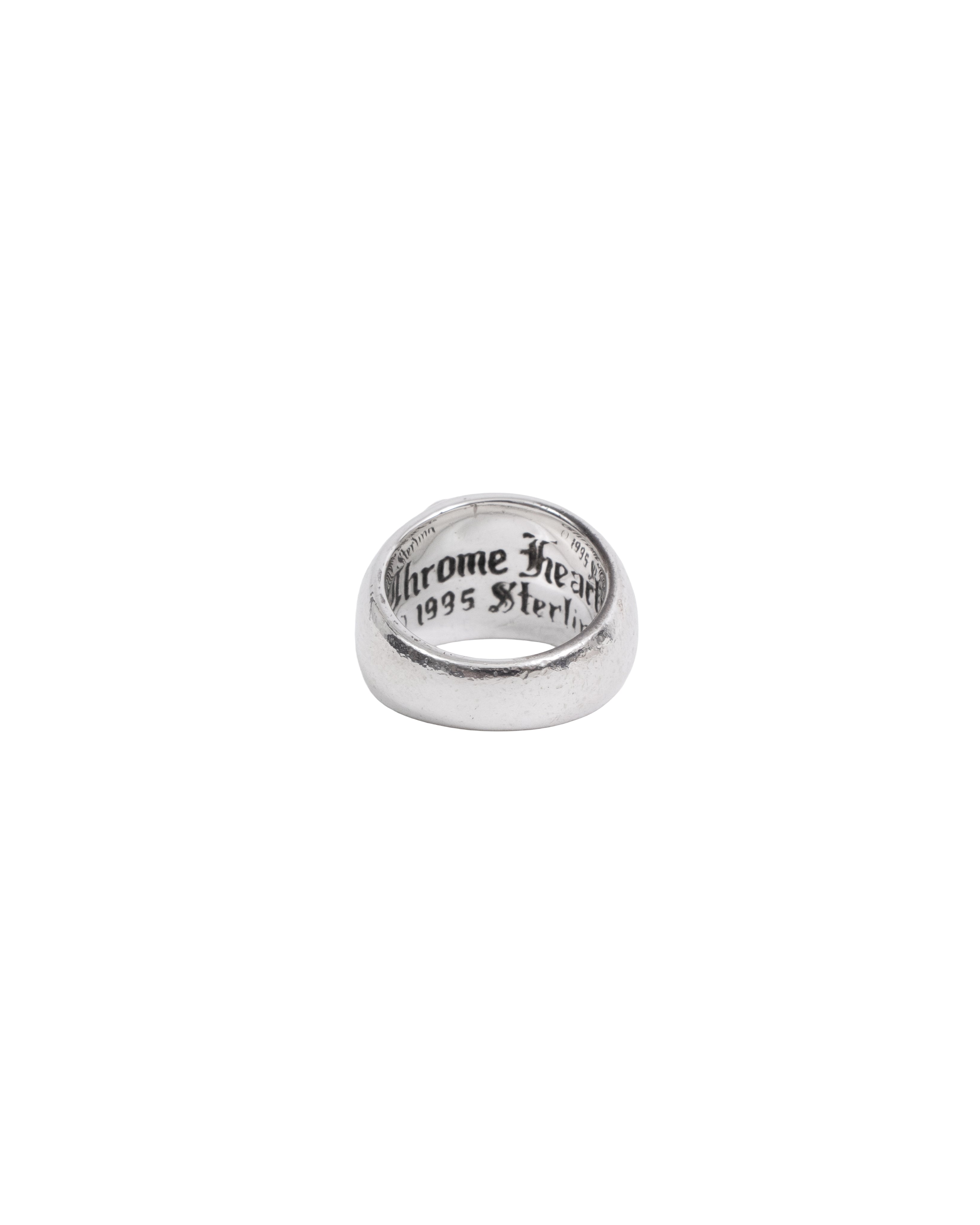 Chrome Hearts "Heart in Band" Pave Diamond Ring