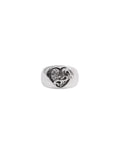 Chrome Hearts "Heart in Band" Pave Diamond Ring