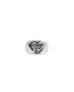 Chrome Hearts "Heart in Band" Pave Diamond Ring