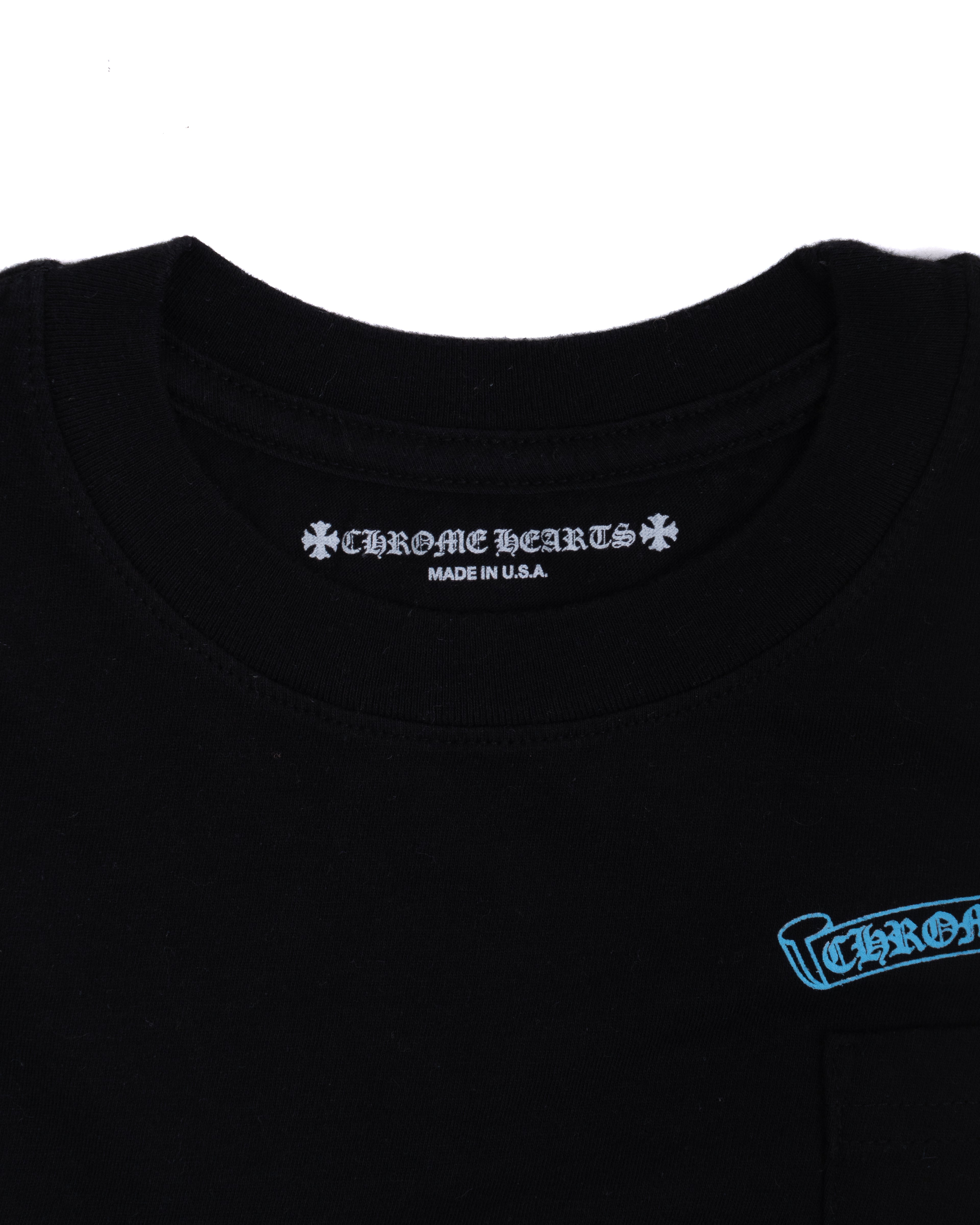 Chrome Hearts Scroll Logo Tee Blue/Black