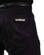 Chrome Hearts Vintage Fleur Knee Denim Black
