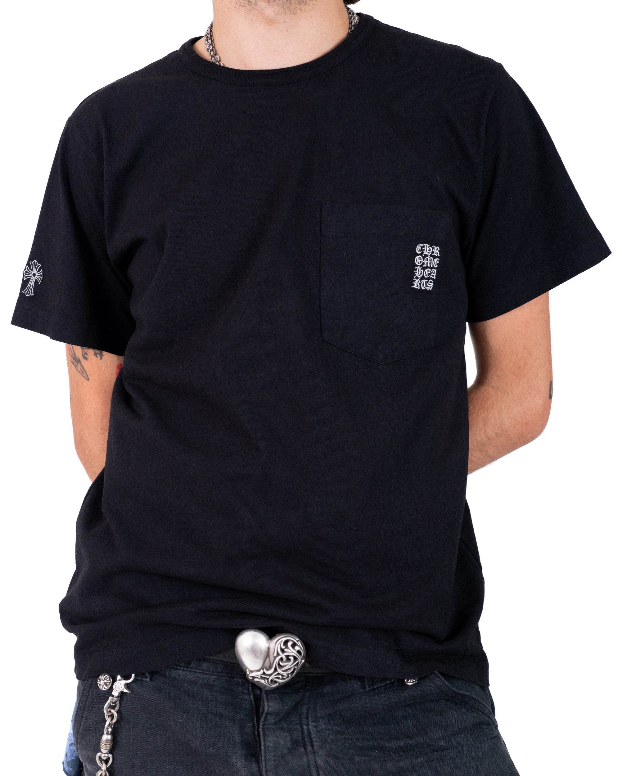 Chrome Hearts Premium Embroidered Eyechart Tee Black