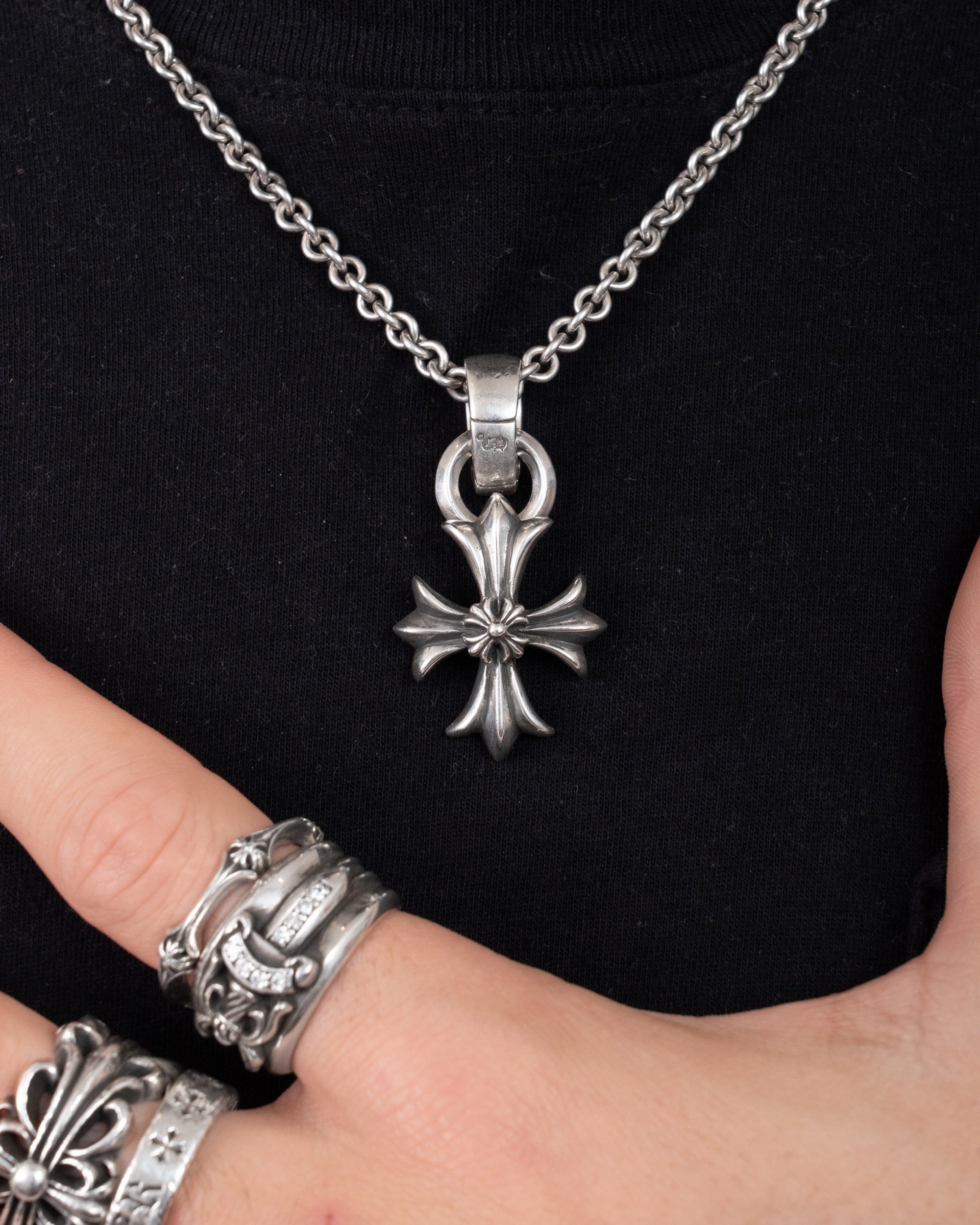 Chrome Hearts Double CH PLS Pendant
