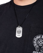 Chrome Hearts Fleur de Lys Paris Dogtag Pendant
