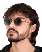 Chrome Hearts "Bone Prone IV" 18K Gold Sunglasses