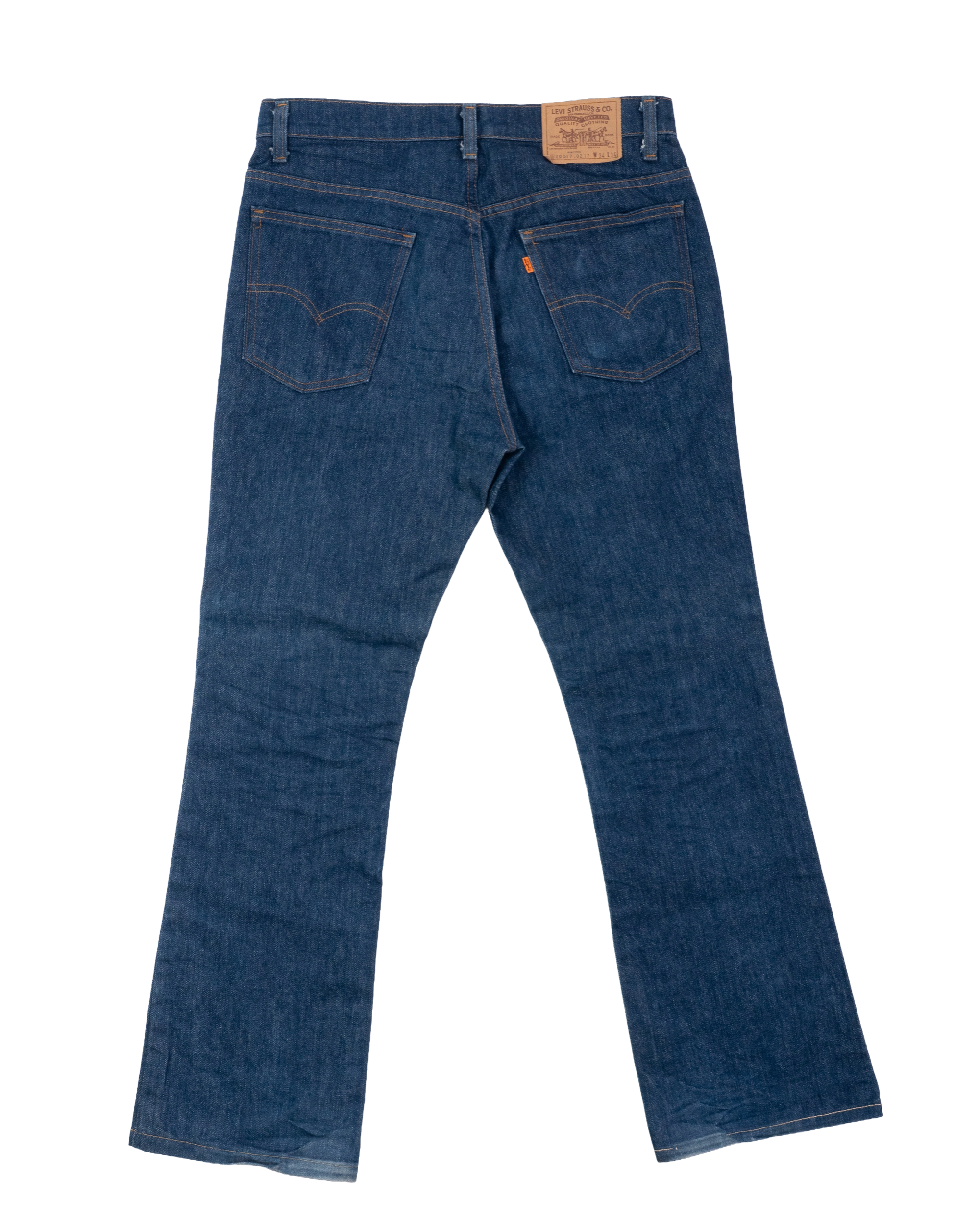 Levi’s 517 Orange Tab Raw Blue Jeans 70’s
