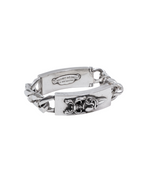 Chrome Hearts DaggerHeart Floral Double ID Bracelet
