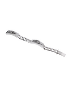 Chrome Hearts DaggerHeart Floral Double ID Bracelet