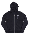 Chrome Hearts T-Bar Scroll Logo Thermal Zip-up Black