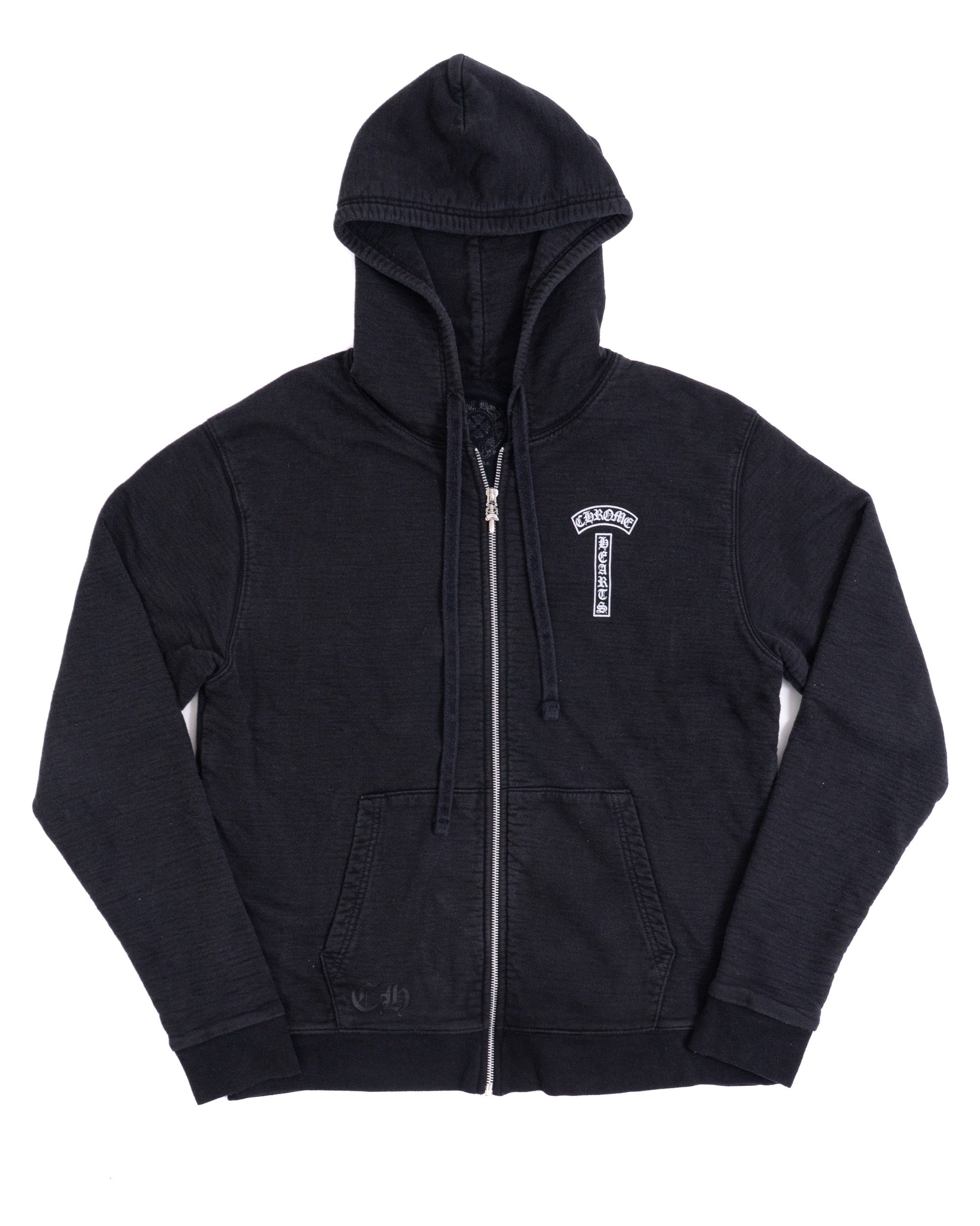 Chrome Hearts T-Bar Scroll Logo Thermal Zip-up Black