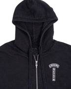 Chrome Hearts T-Bar Scroll Logo Thermal Zip-up Black