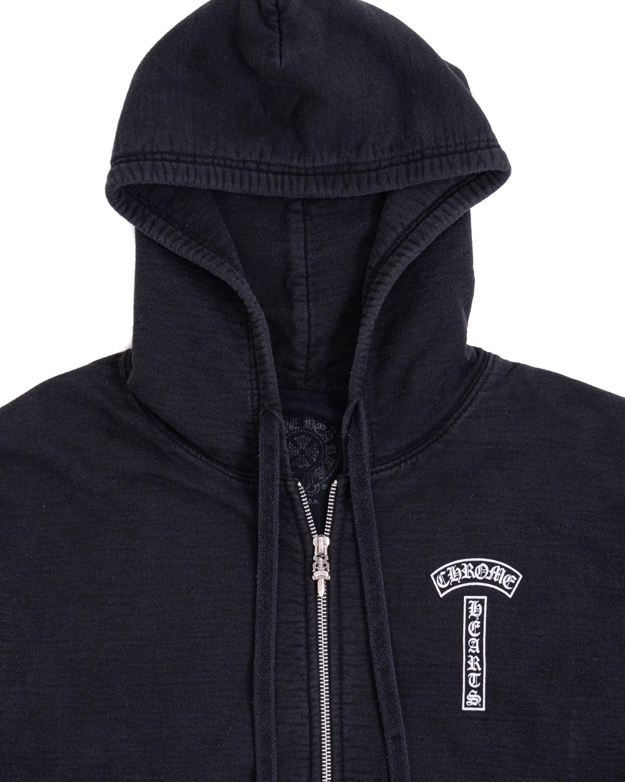 Chrome Hearts T-Bar Scroll Logo Thermal Zip-up Black
