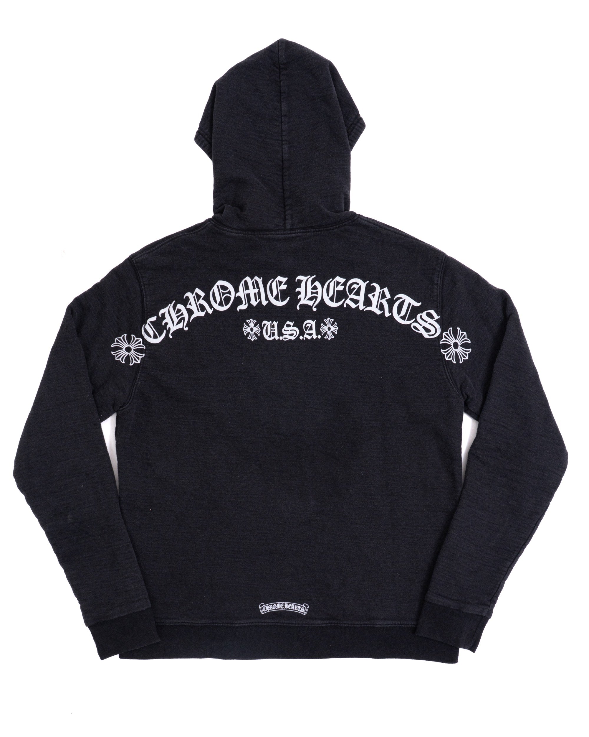 Chrome Hearts T-Bar Scroll Logo Thermal Zip-up Black