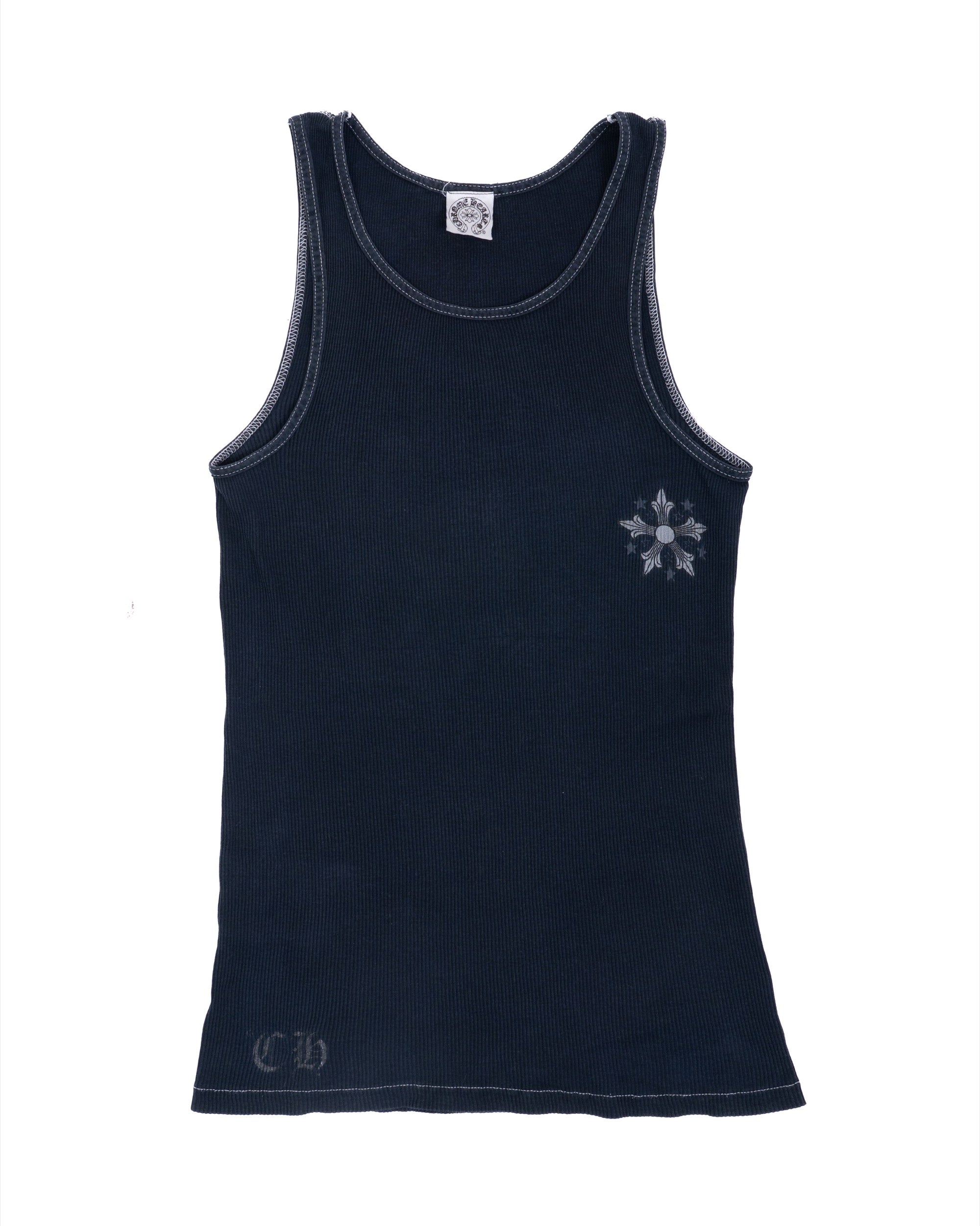 Chrome Hearts Star Tank Top Navy Vintage