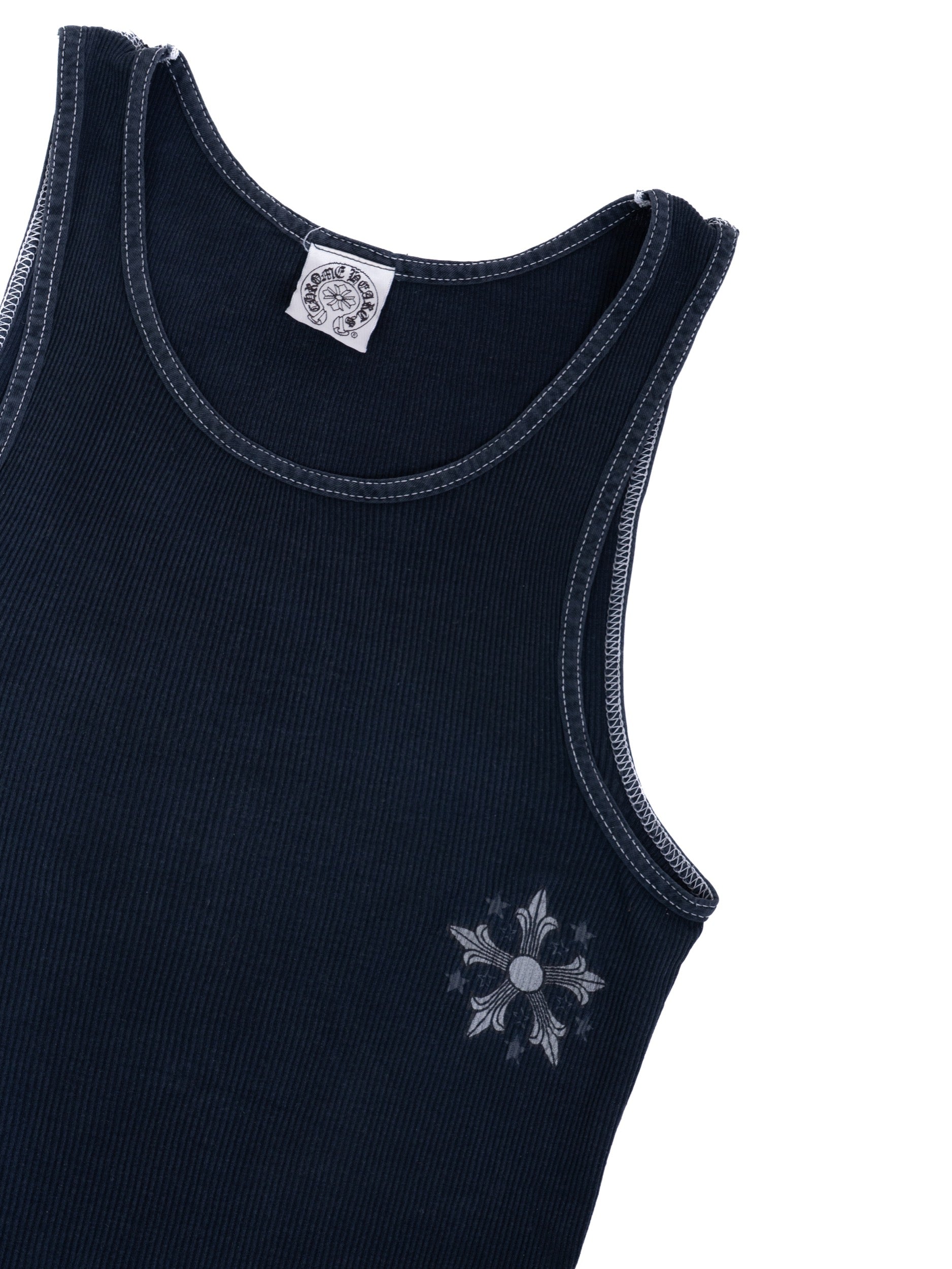 Chrome Hearts Star Tank Top Navy Vintage
