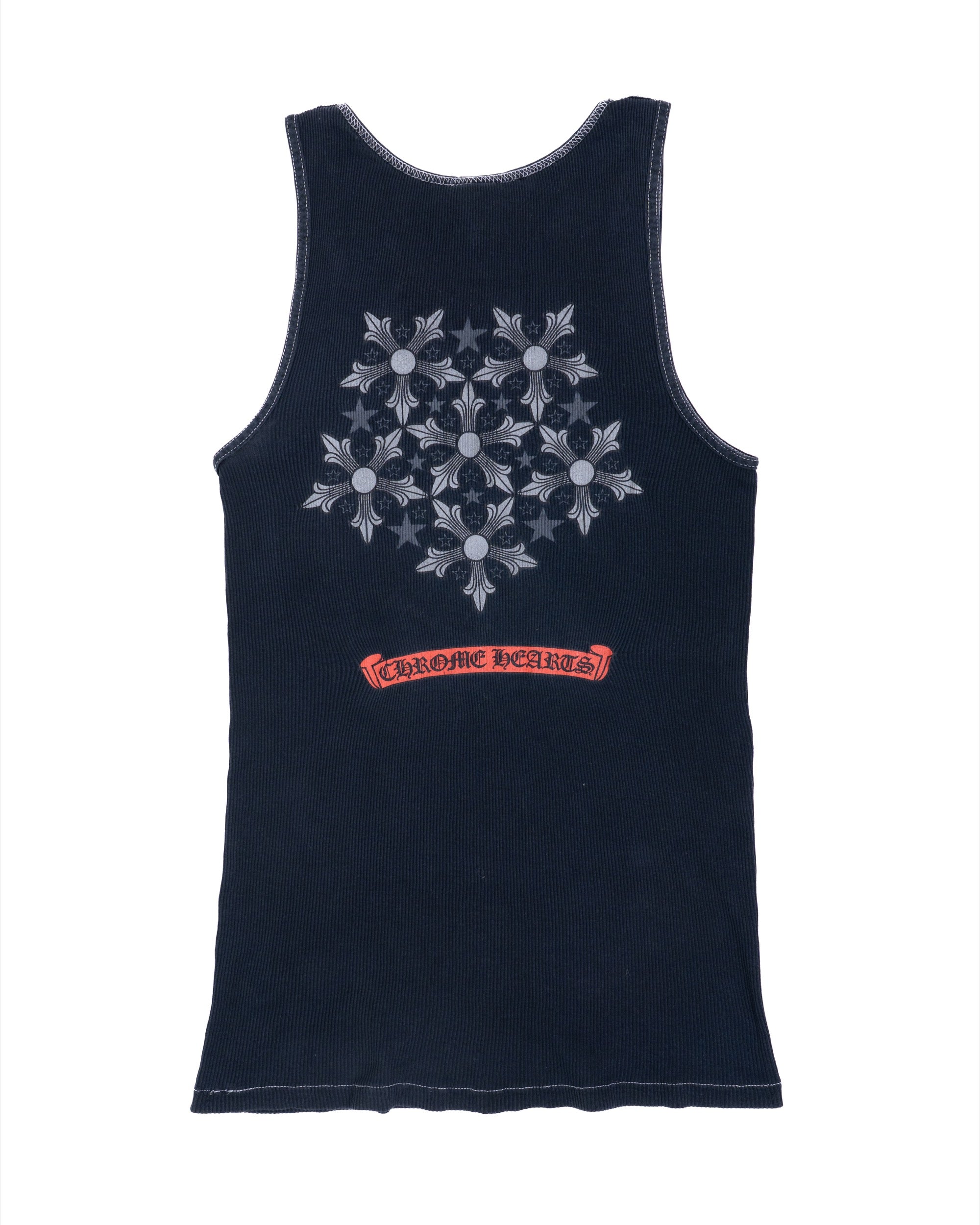 Chrome Hearts Star Tank Top Navy Vintage