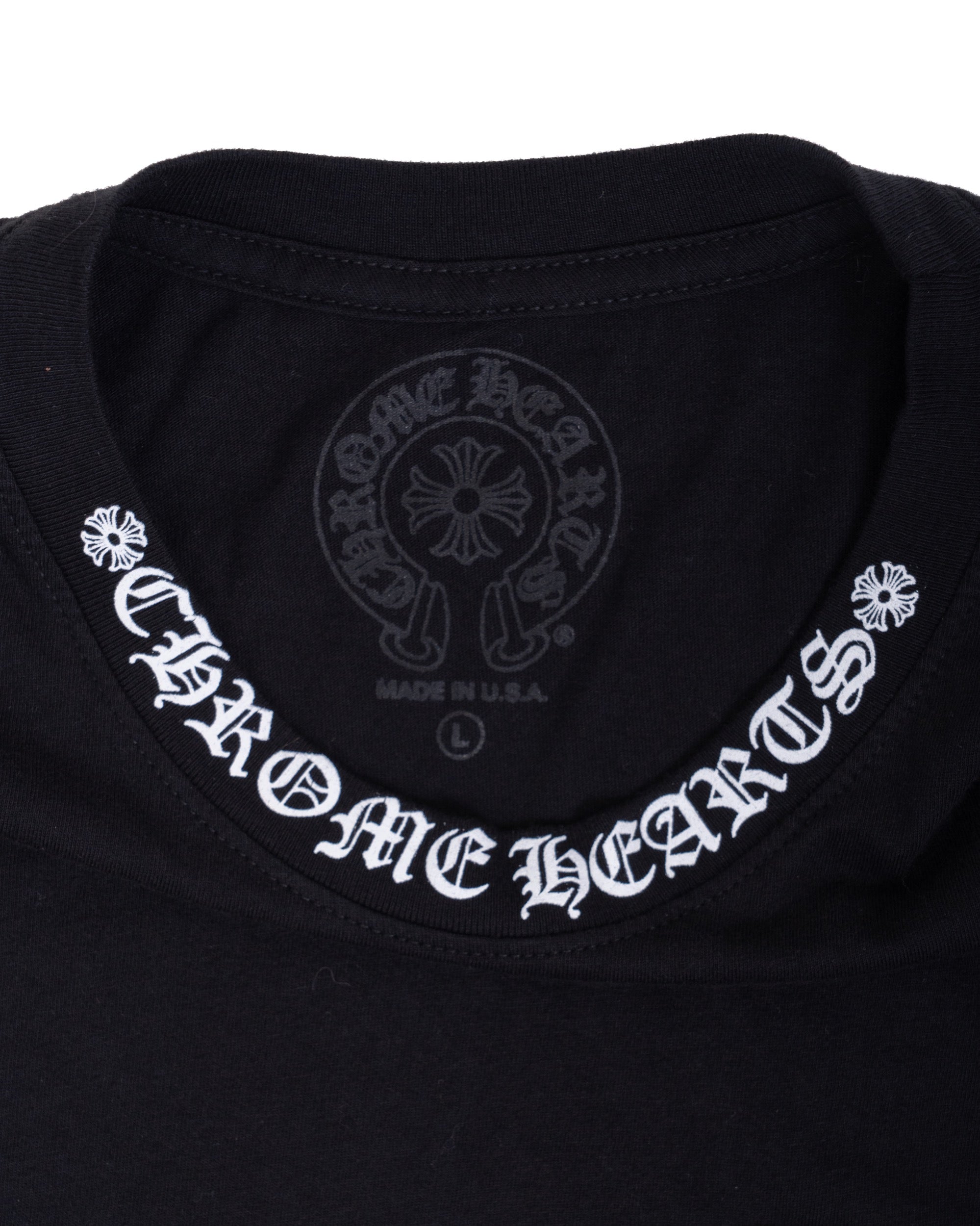 Chrome Hearts Collar Logo Tee Black