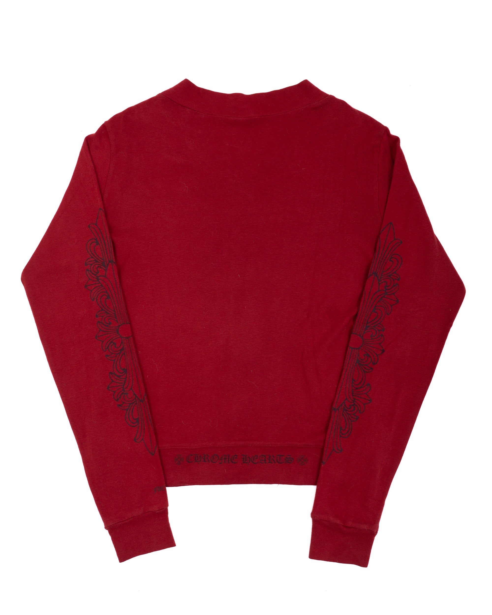 Chrome Hearts Cross Floral Track Jacket Red
