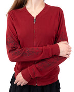 Chrome Hearts Cross Floral Track Jacket Red