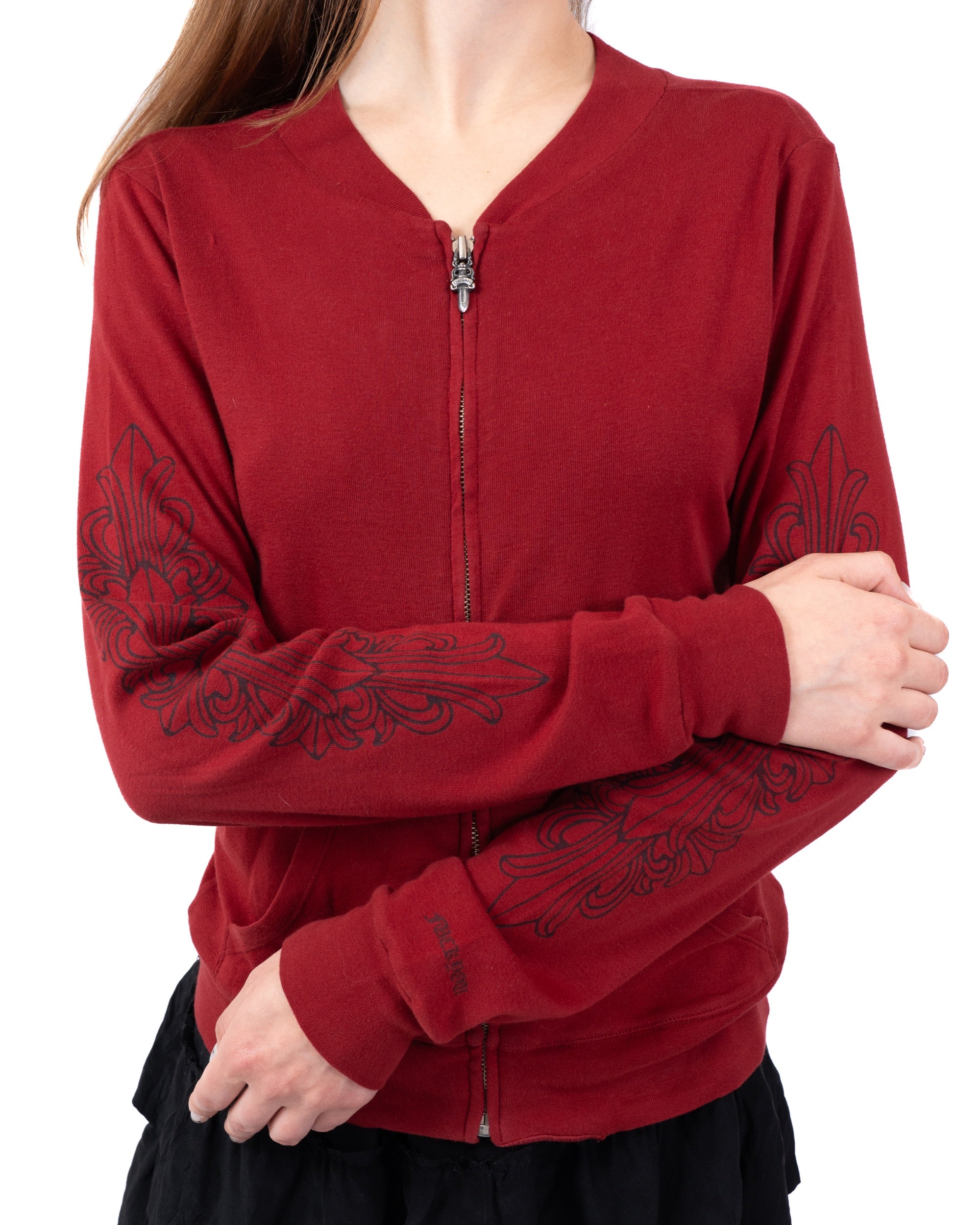Chrome Hearts Cross Floral Track Jacket Red