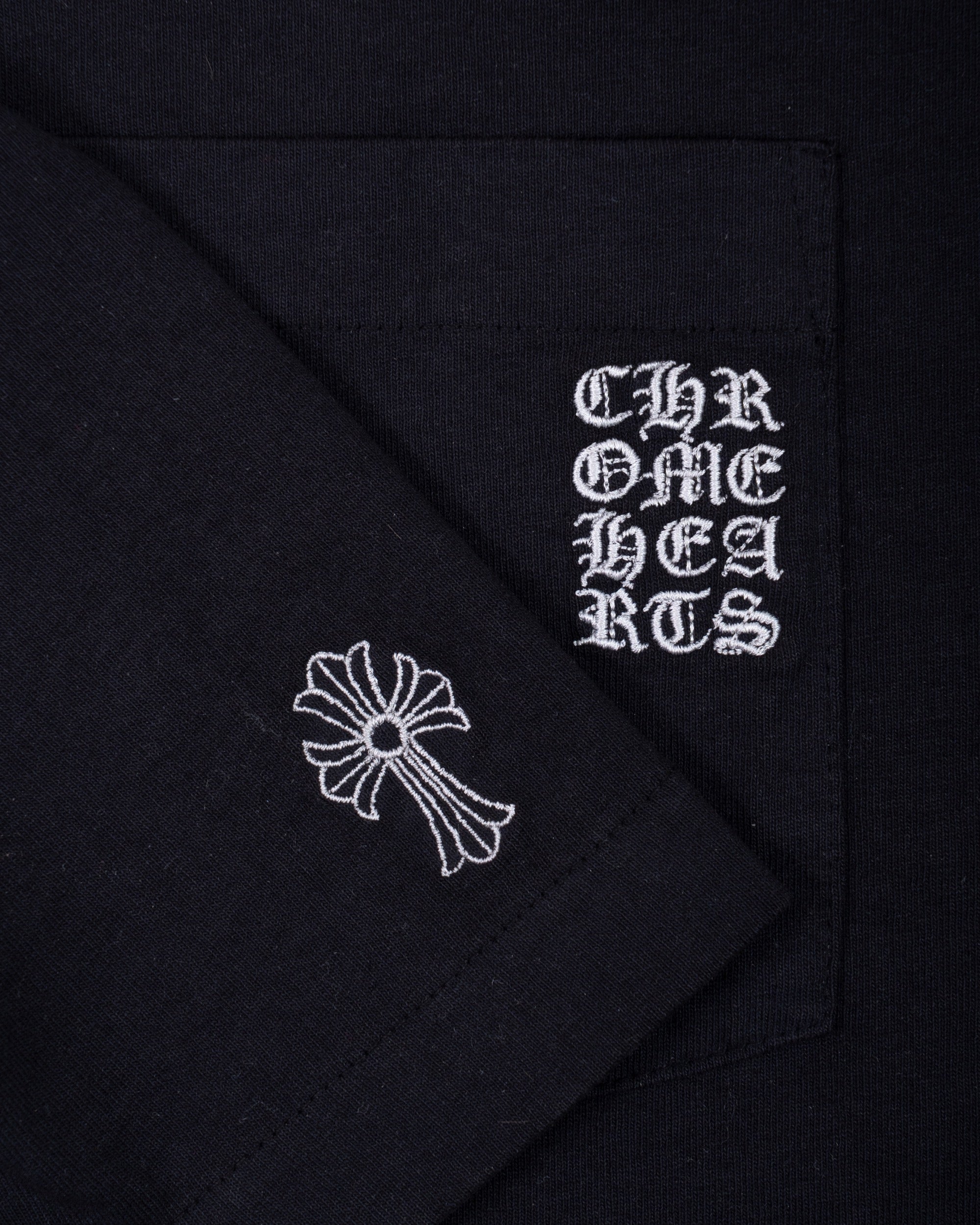 Chrome Hearts Premium Embroidered Eyechart Tee Black