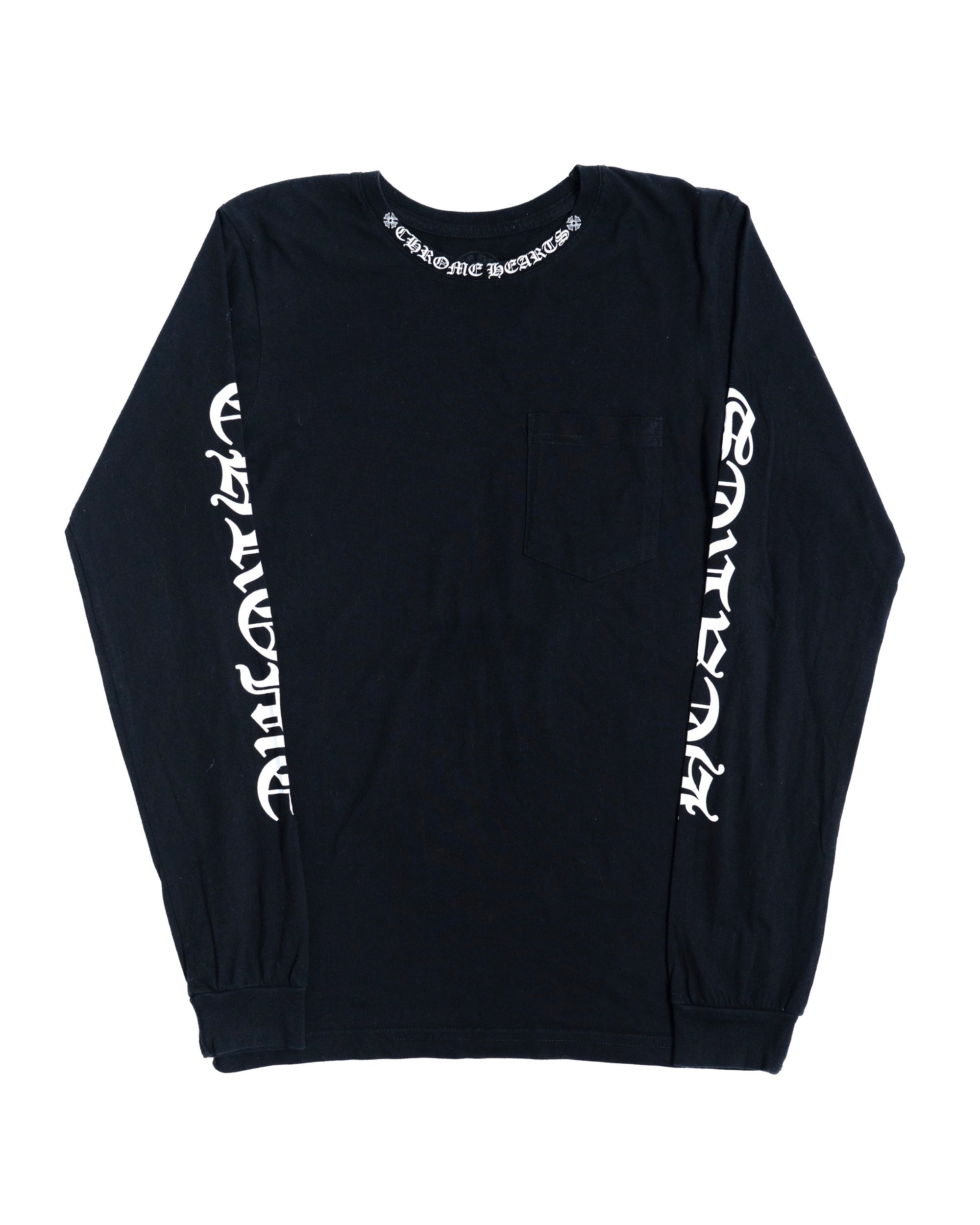 Chrome Hearts Collar Logo Longsleeve Black