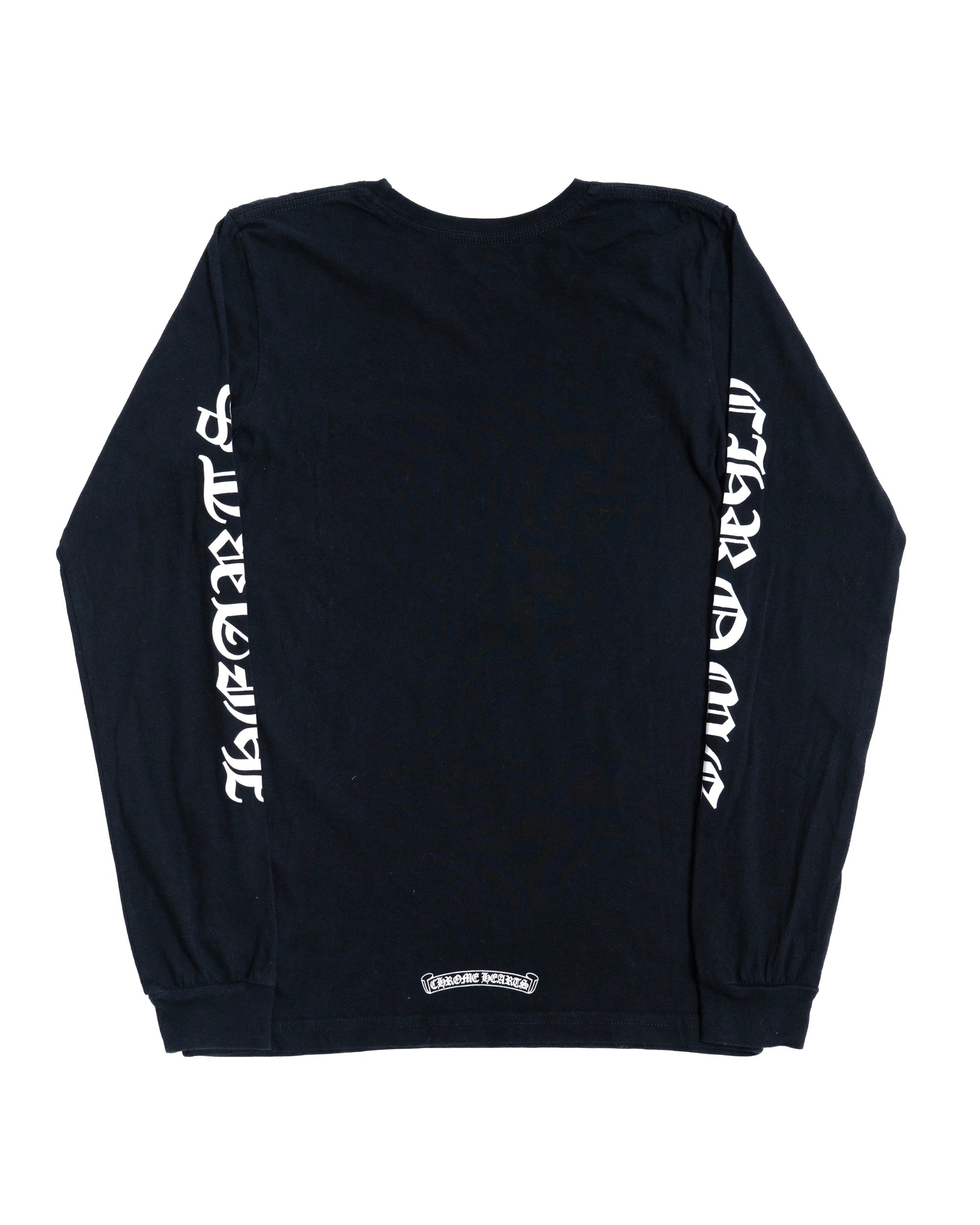 Chrome Hearts Collar Logo Longsleeve Black