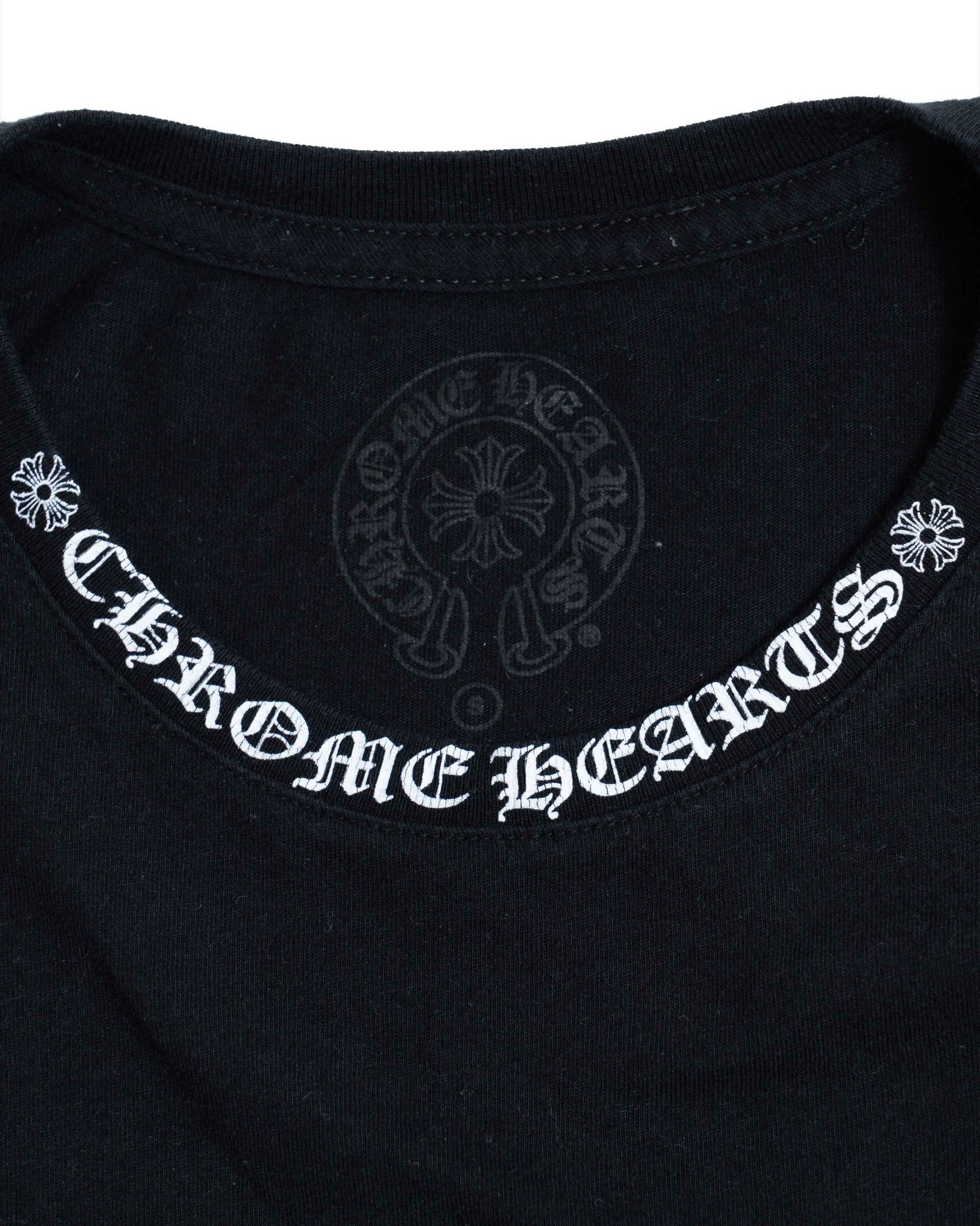 Chrome Hearts Collar Logo Longsleeve Black