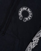 Chrome Hearts Horseshoe Floral Hoodie Black