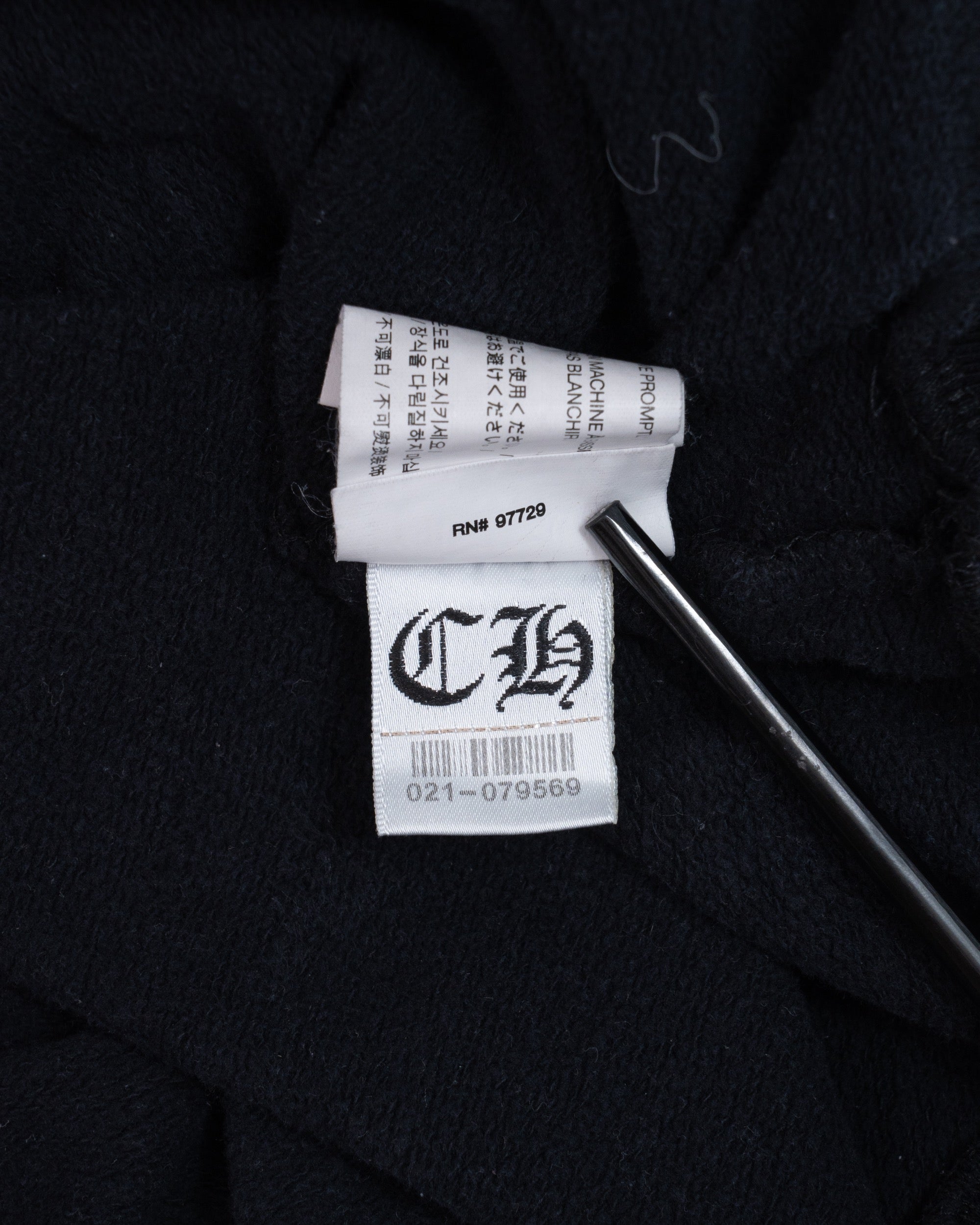 Chrome Hearts Horseshoe Floral Hoodie Black