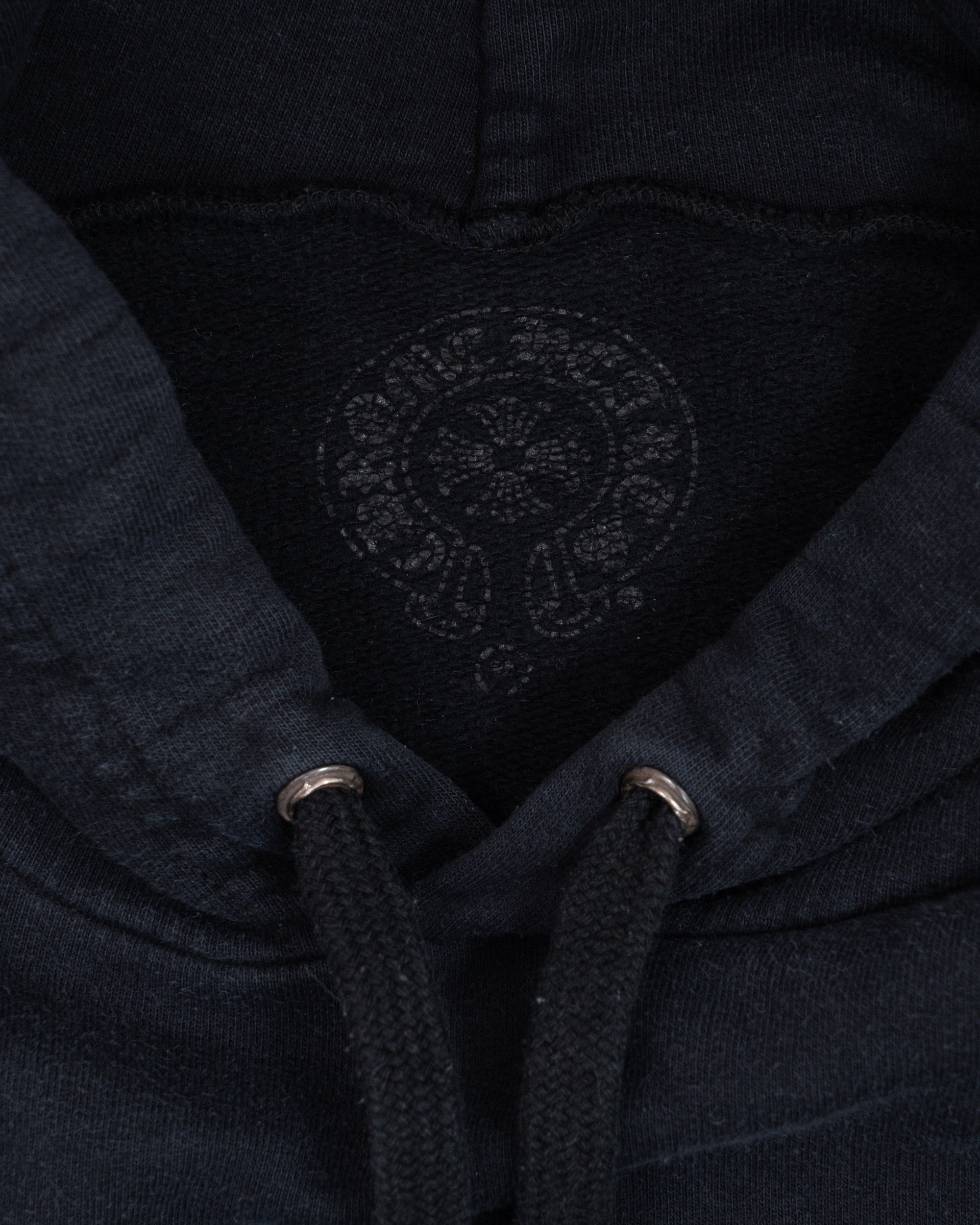 Chrome Hearts Horseshoe Floral Hoodie Black