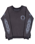 Chrome Hearts Floral Logo F&F Crewneck Grey