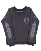 Chrome Hearts Floral Logo F&F Crewneck Grey