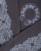 Chrome Hearts Floral Logo F&F Crewneck Grey