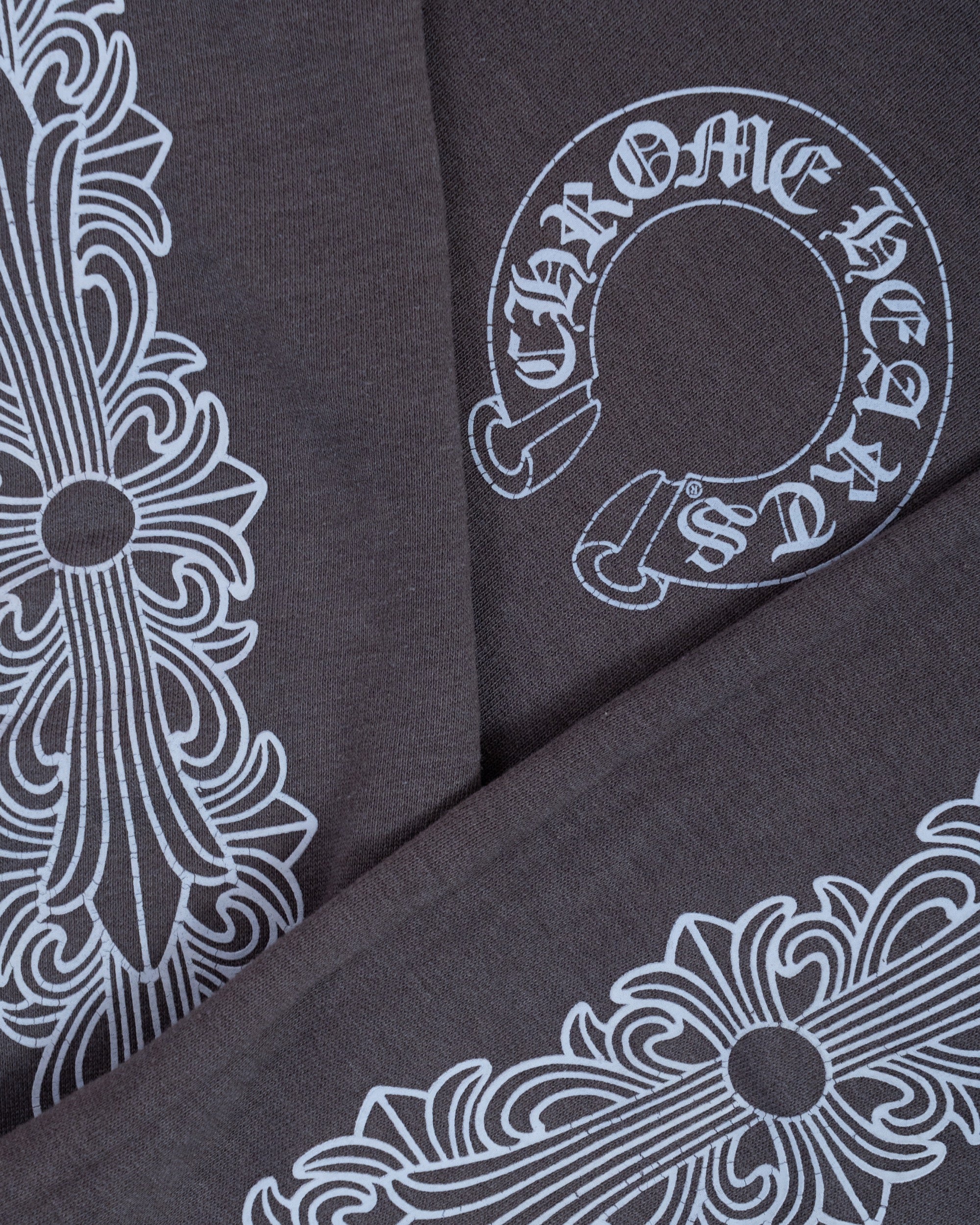 Chrome Hearts Floral Logo F&F Crewneck Grey