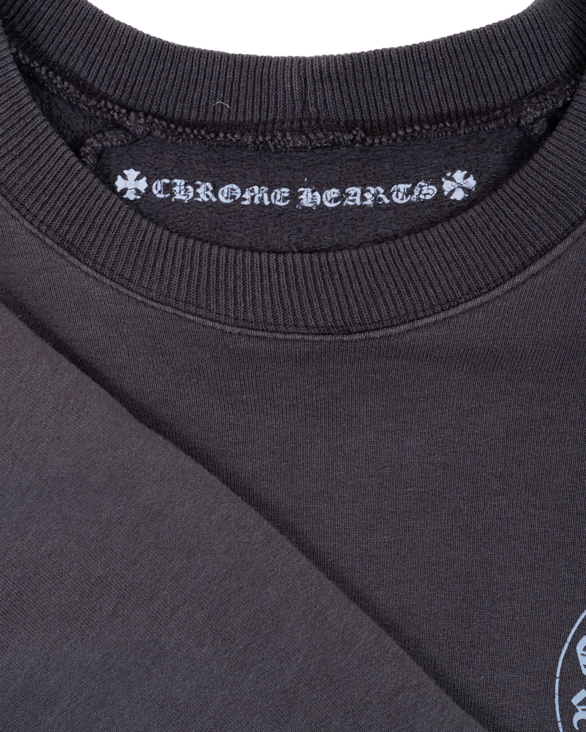 Chrome Hearts Floral Logo F&F Crewneck Grey