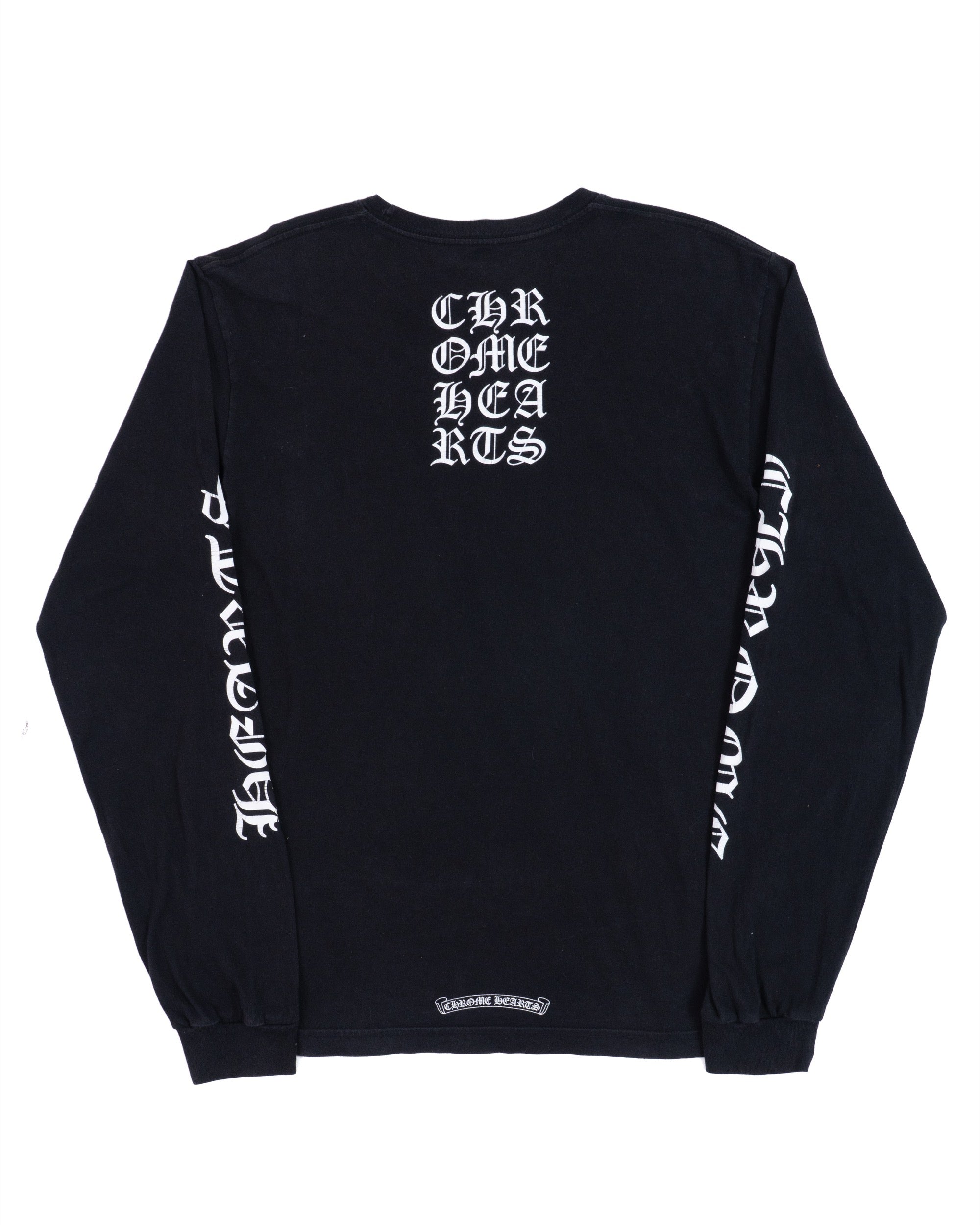 Chrome Hearts Script Logo Longsleeve Black
