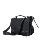 Chrome Hearts Convertible Messenger Buttons Leather Bag 90’s Black