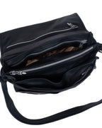 Chrome Hearts Convertible Messenger Buttons Leather Bag 90’s Black