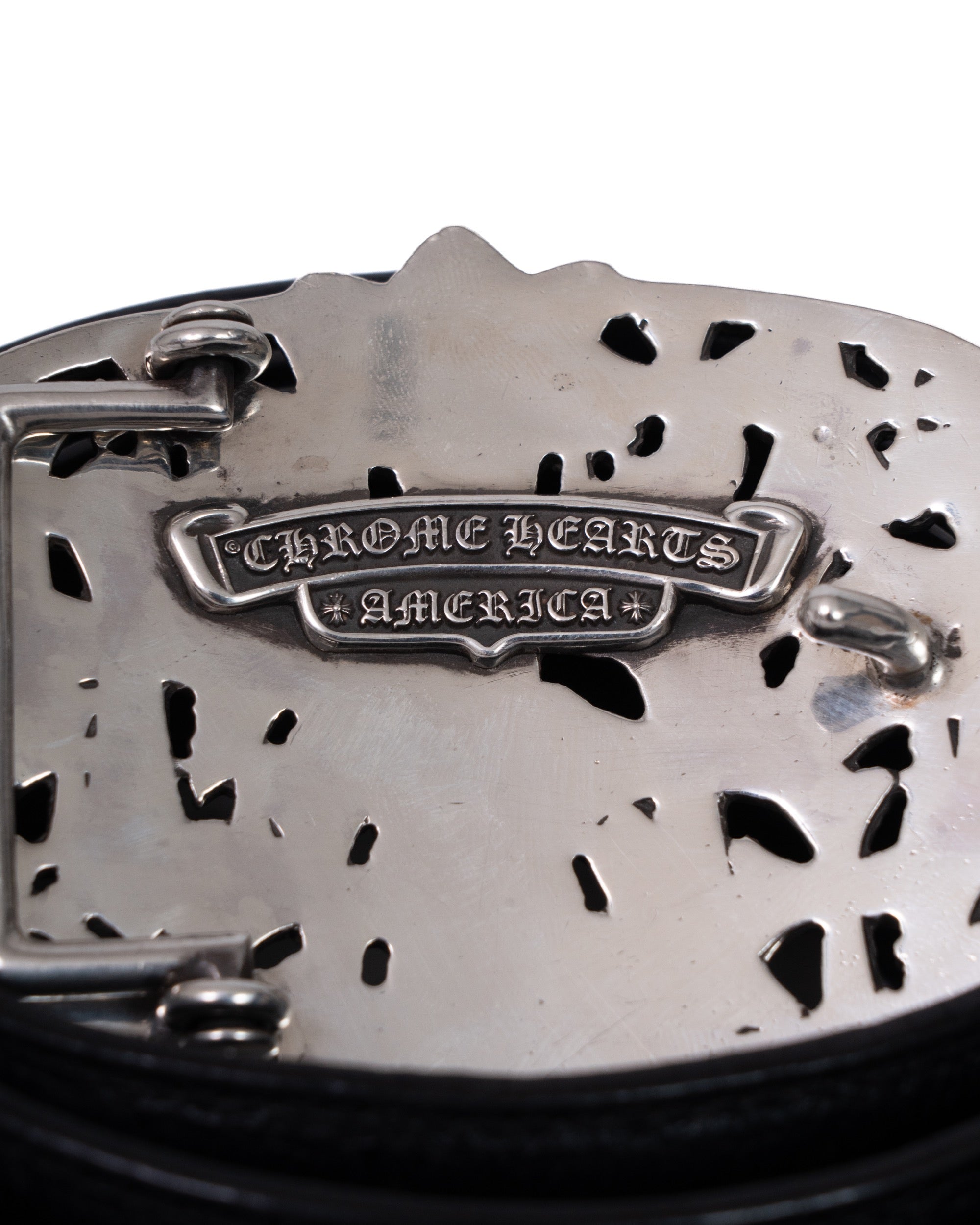 Chrome Hearts Cemetery Buckle + Strap Belt