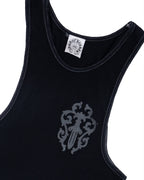 Chrome Hearts Dagger Cemetery Tank Top Grey/Black