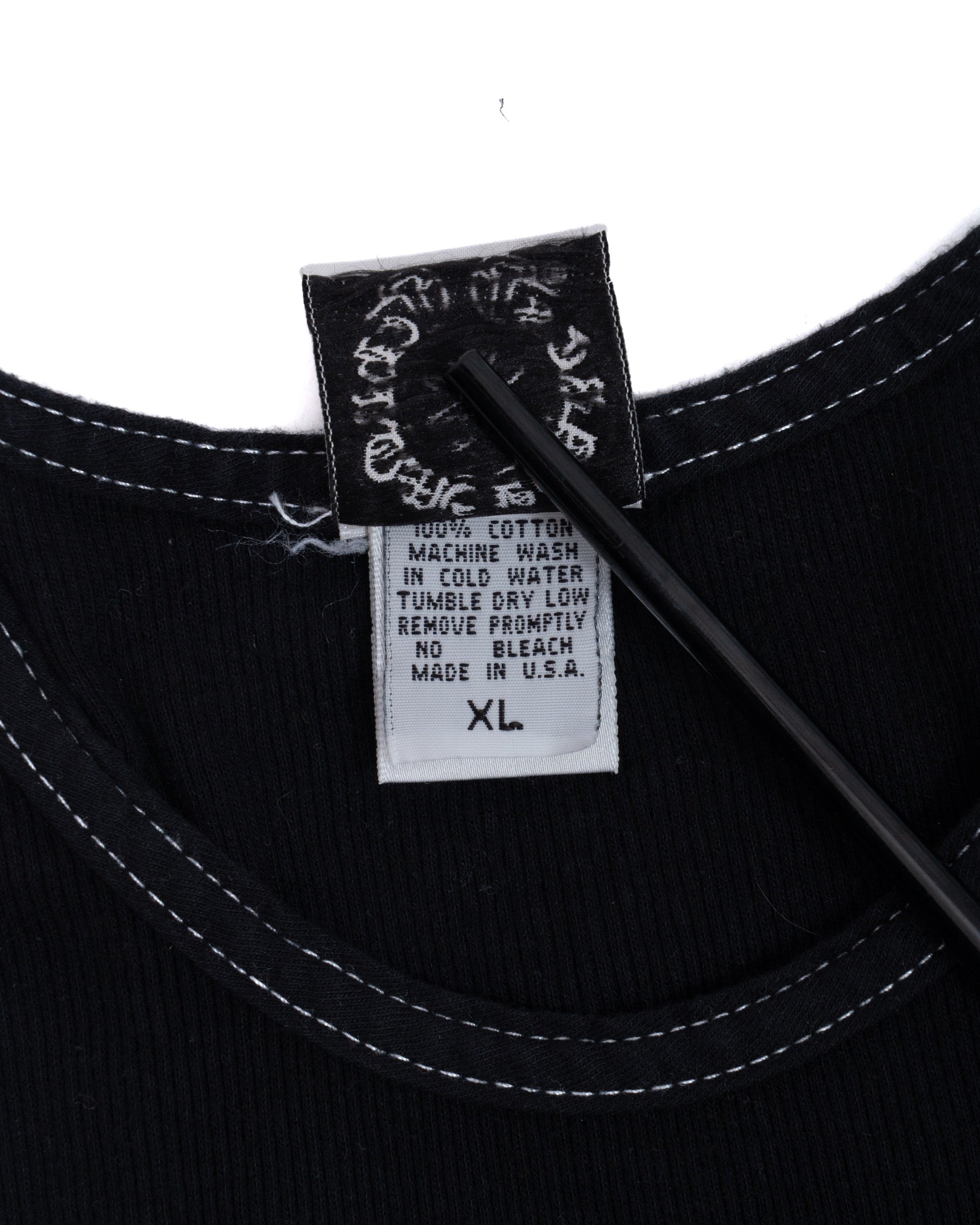 Chrome Hearts Dagger Cemetery Tank Top Grey/Black