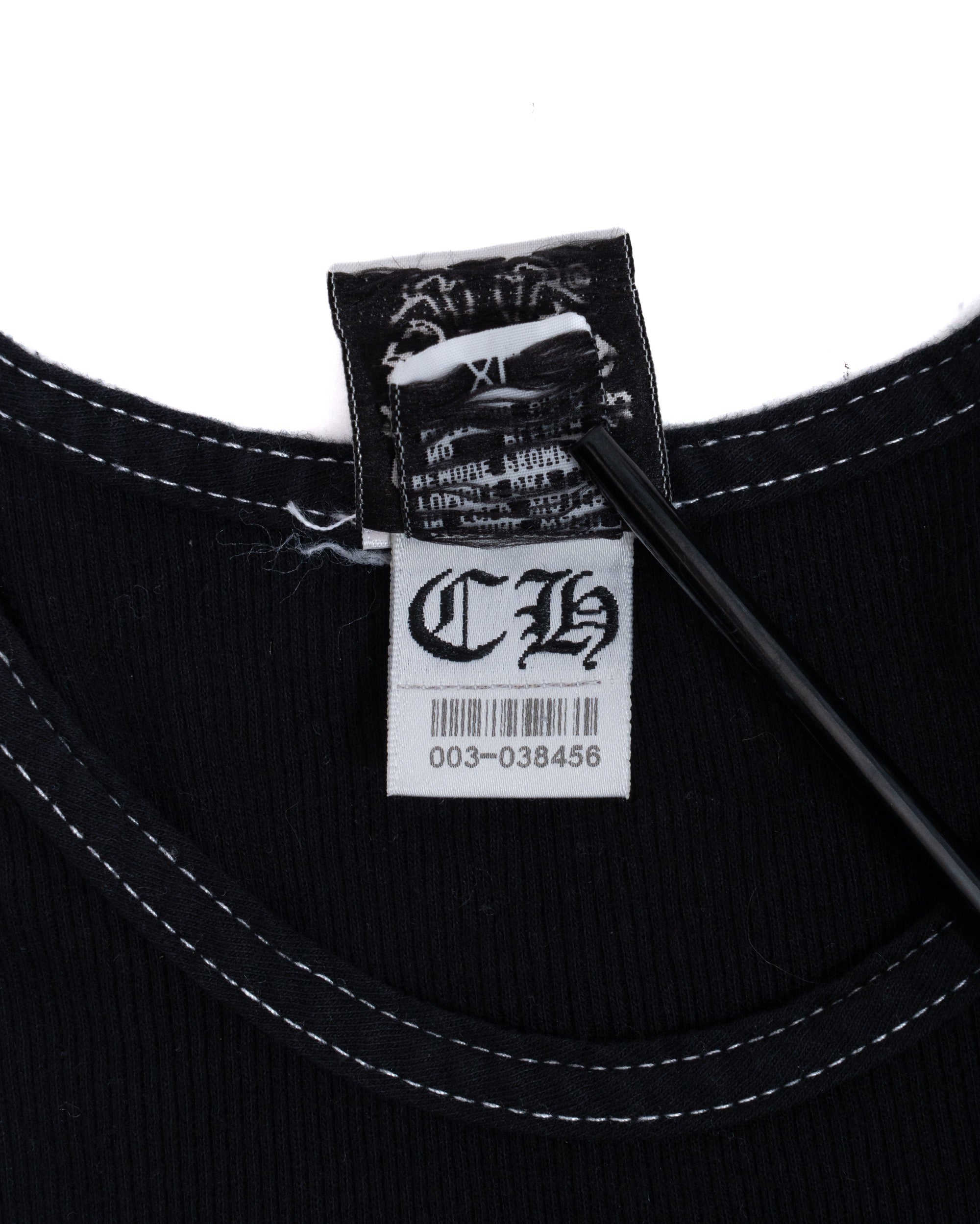 Chrome Hearts Dagger Cemetery Tank Top Grey/Black
