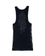 Chrome Hearts Dagger Cemetery Tank Top Grey/Black