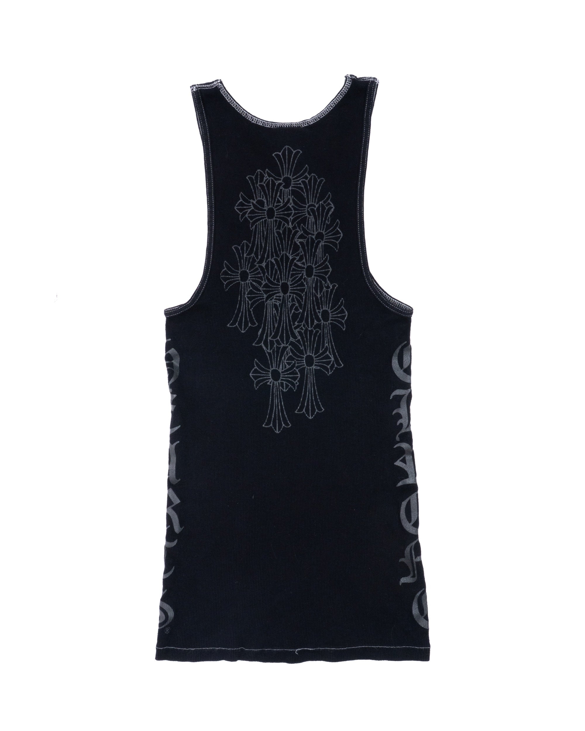 Chrome Hearts Dagger Cemetery Tank Top Grey/Black