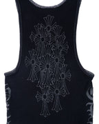 Chrome Hearts Dagger Cemetery Tank Top Grey/Black
