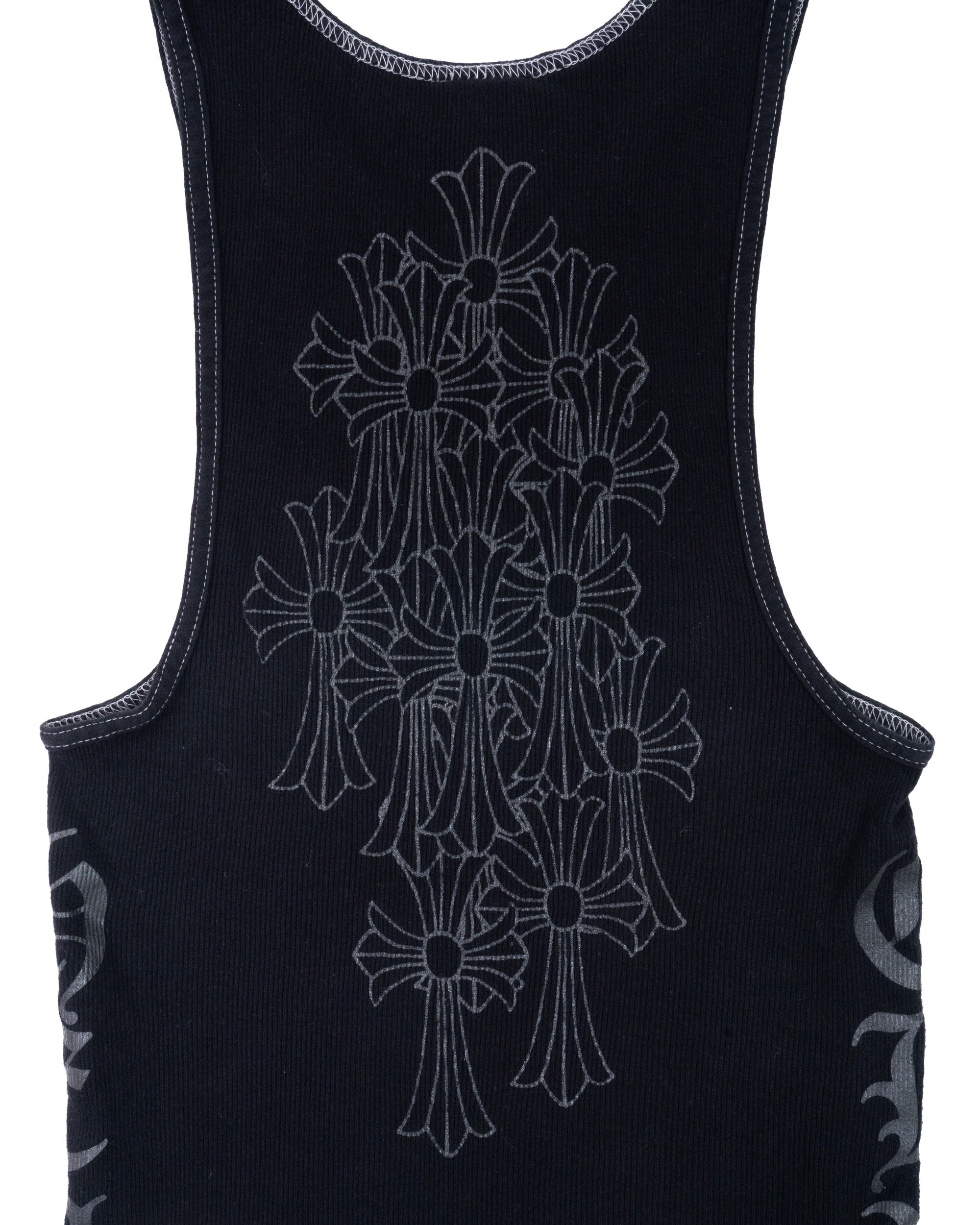 Chrome Hearts Dagger Cemetery Tank Top Grey/Black