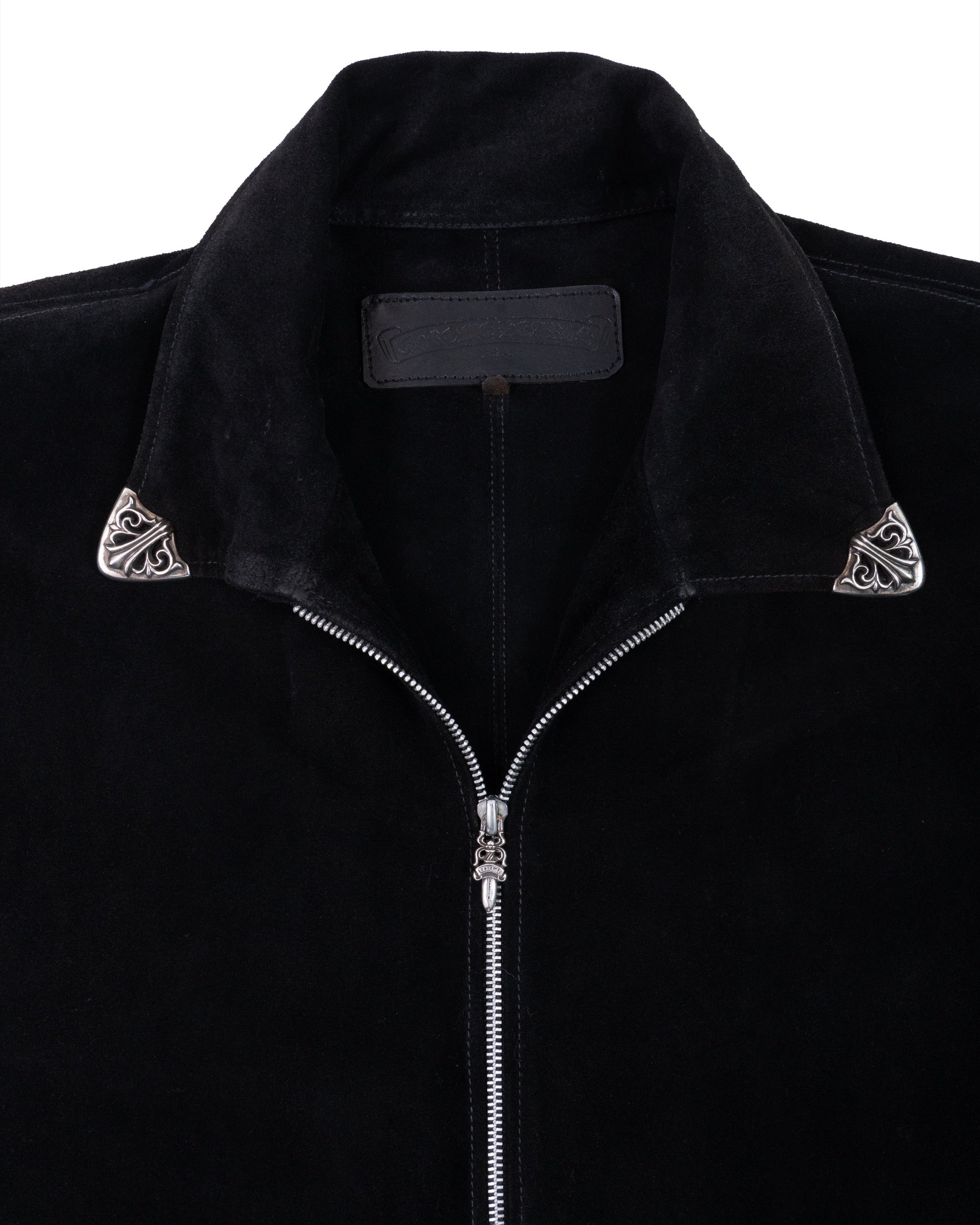 Chrome Hearts Western Suede Black Jacket Vintage