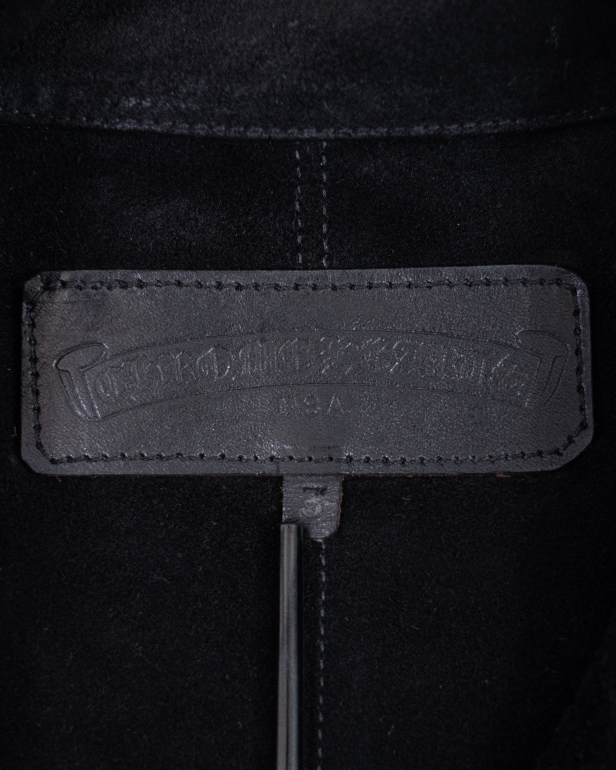 Chrome Hearts Western Suede Black Jacket Vintage